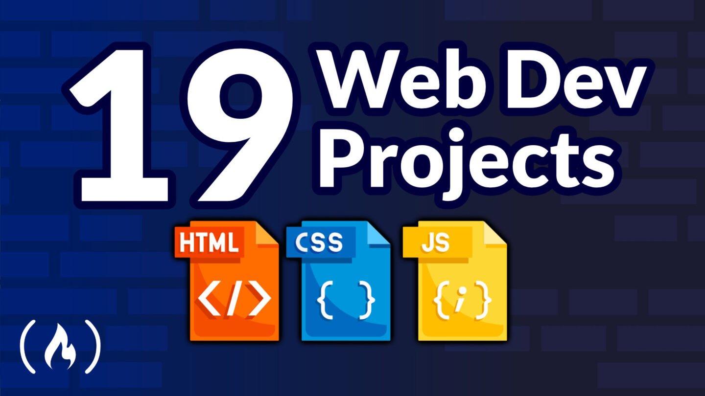 ​Build 19 Web Dev Projects using HTML, CSS, & JavaScript